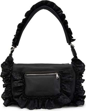 Simone Rocha Simone Rocha Pillowcase Ruffled Nylon Shoulder bag - Black - One Size
