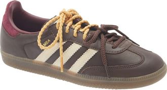 adidas Samba OG Sneaker in Brown/warm Vanilla/maroon at Nordstrom, Size 10.5