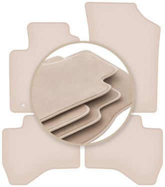 OEM Alfombrillas Premium Beige Para: Toyota Aygo Ii Hatchback 2014