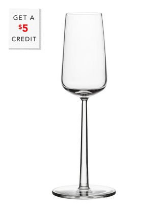 iittala Essence 7Oz Set Of 2 Champagne Glasses With $5 Credit