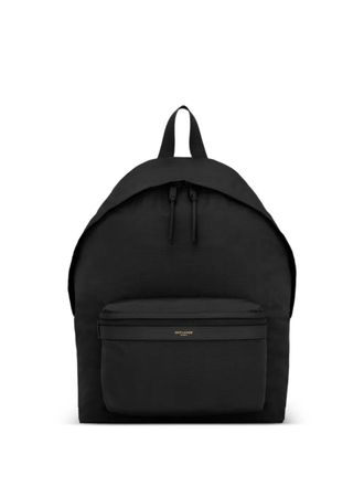 Saint Laurent City backpack - men - Recycled Polyamide/Leather/Nylon - One Size - Black