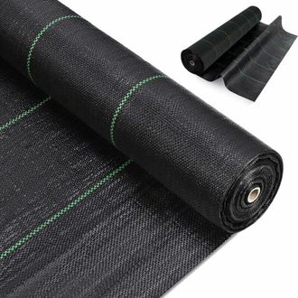 OEM Toile De Paillage - Geotextile Non Tiss&eacute; 2 M X 10 M - Perm&eacute;able &Agrave; LEau - R&eacute;sistant Aux Uv - Pour Jardin Ext&eacute;rieur - 1 Pi&egrave;ce