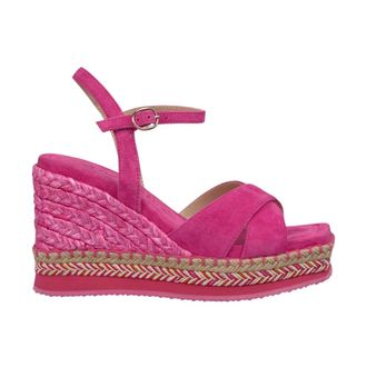 Alma En Pena Wedges, female, Pink, 7 UK, High wedge braided buckle