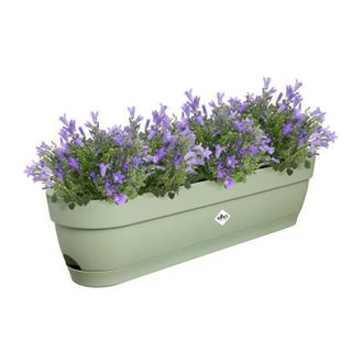ELHO Macetero Rectangular Vibia - Pl&aacute;stico - Dep&oacute;sito - 70 - Verde Elho 3741707035900