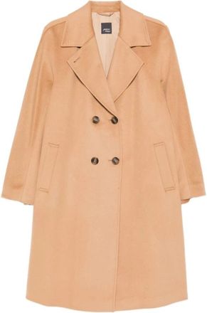 Marina Rinaldi Toronto Coat - Dames - Mantel - Beige - 4XL - Wol - Jassen