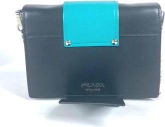 Prada Pre-owned Leather prada-bags - Dames - Vintage Schoudertas - Zwart - ONE Size - Vintage