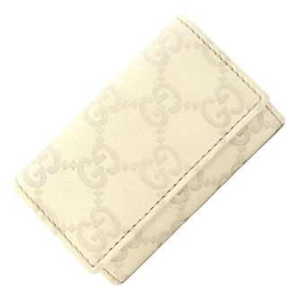Gucci Pre-owned Accessories, unisex, Gray, Size: ONE SIZE Pre-owned Leather Key-holder