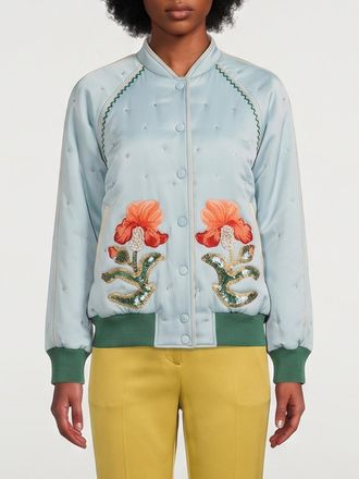 Valentino Bomber di seta ricamato Valentino