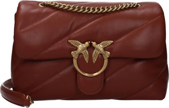 Pinko Pinko Umh&auml;ngetasche Love Puff Damens Leder Braun/Hellbraun