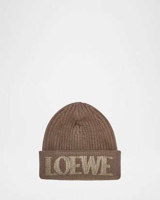 Loewe Blurred Logo Wool Beanie