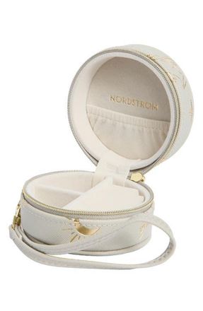 Nordstrom Mini Round Jewelry Box in Grey- Gold- Celestial at Nordstrom