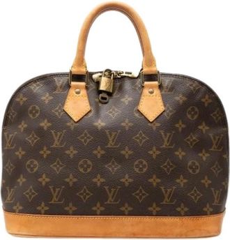 Louis Vuitton Pre-owned Alma PM - Dames - Vintage Handtas - Bruin - ONE Size - Leer - Vintage