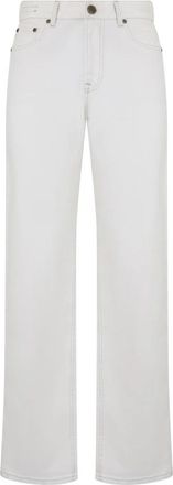 Moorer Straight Jeans - Dames - Regular Fit Jeans - Wit - W27 - Katoen - Jeans
