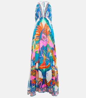 Camilla Embellished silk maxi dress