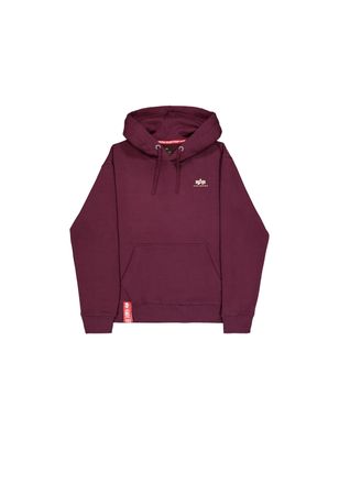 Alpha Industries Hoodie ALPHA INDUSTRIES Basic Hoodie SL, Herren, Gr. L, rot (schwarz cherry), Obermaterial: 80% Baumwolle, 20% Polyester, regular fit, Sweatshirts Hoo