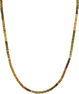 Jewelmak 14K Tundra Garnet Necklace