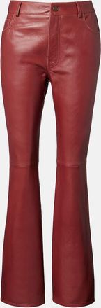 Chlo&eacute; Leather flared pants