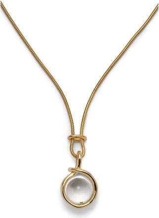 LADY GREY Sling Quartz Pendant Necklace in Gold at Nordstrom