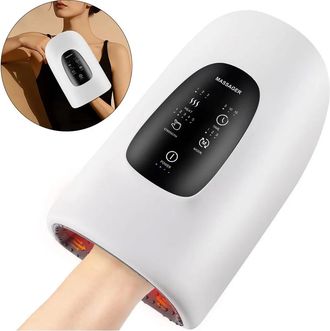 No Brand Masajeador De Manos Inteligente Con Funciones De Calor Y Presi&oacute;n, Masajeador El&eacute;ctrico De Acupresi&oacute;n Para Mu&ntilde;ecas Y Dedos