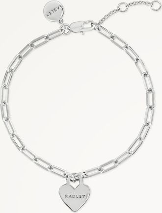 Radley London Silver Heart Charm Bracelet Selsey Street AW25 Radley London