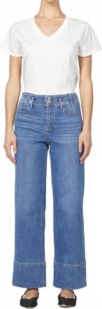 Dear John Denim Holly High Rise Wide Leg Straight Jeans In Bloomtone