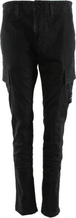 Stone Island Skinny Grijze Katoen Elastan Broek - Heren - Slim Fit Broeken - Grijs - W30 - Katoen - Broeken