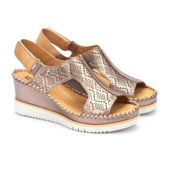 Pikolinos Womens Aguadulce Wedge Sandal In Stone