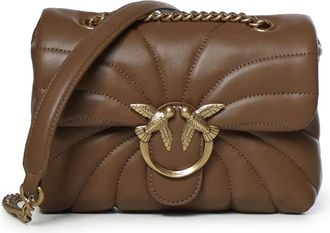Pinko Mini Love Bag Puff - Bags - Mujer - Marr&oacute;n - ONE SIZE
