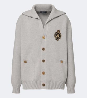 Dolce & Gabbana C&aacute;rdigan de lana virgen con logo
