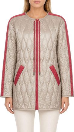 Pinko Womens Jacket Polyester Apparel - Beige