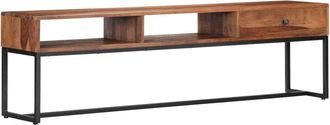 vidaXL TV Cabinet 63x11.8x17.7 Solid Sheesham Wood, 247466