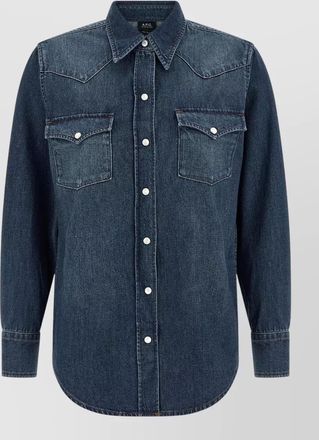 A.P.C. cotton western shirt