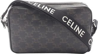 Celine Pre-owned Cross Body Bags, female, Brown, Size: ONE SIZE Pre-owned Triomphe Canvas Camera Bag