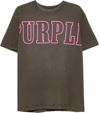 Purple T-shirts - Heren - T-shirts - Grijs - L - Tops