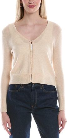 Alberta Ferretti Philosophy V-Neck Cropped Cashmere Cardigan