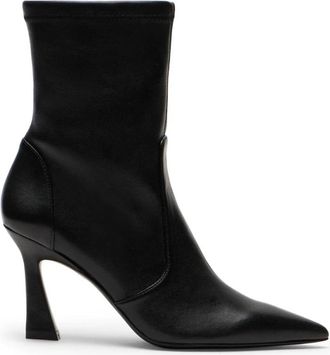Stuart Weitzman Vinnie Bootie 85 - Dames - Laarzen met Hak - Zwart - 37 EU - Schoenen