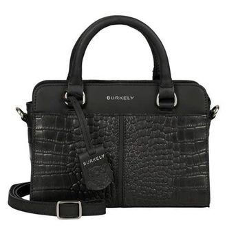 Burkely leren mini handtas Cool Colbie zwart