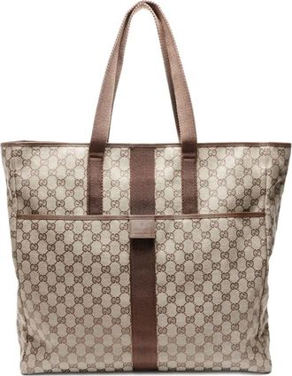 Gucci 2000-2020s canvas tote bag - Beige