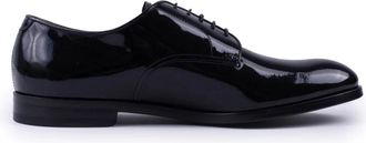 Doucal's Zwarte Leren Veterschoenen - Heren - Veterschoenen - Zwart - 41 EU - Leer - Schoenen