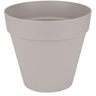 ELHO Maceta Redonda Con Ruedas Loft Urban - &Oslash; 50 Cm - Gris C&aacute;lido