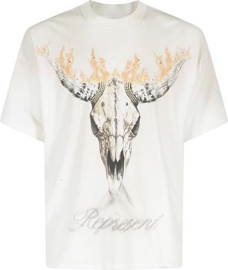 Represent British Cowboys T-shirt - Heren - T-shirts - Beige - L - Tops