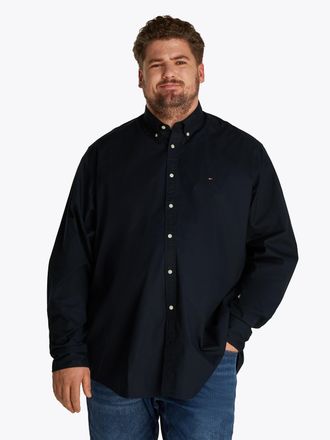 Tommy Hilfiger Big & Tall Langarmhemd »BT-FLEX POPLIN SOLID« Grosse Grössen, regular fit