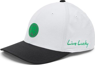 Black Clover Sharp Luck 20 Adjustable Hat Baseball Caps Green/White/Black Hat, Polyester/Spandex