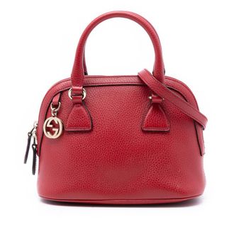 Gucci Pre-owned Gucci Mini Calfskin GG Charm Dome Satchel Ladies IVMP3QHNH5OQ12IF