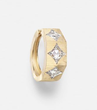 Marie Lichtenberg Orecchino singolo a cerchio Ecrou in oro 18kt