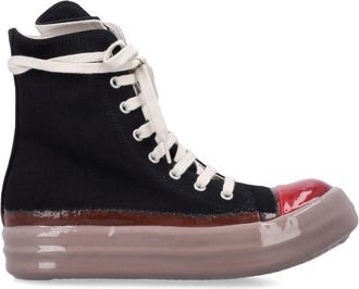 Rick Owens Black Lace-up Sneakers