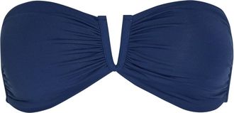 Melissa Odabash Alba Pleated Bikini top - Navy - 48 (UK16 / XL)