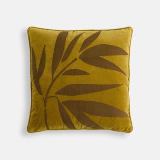 La Redoute Interieurs Vierkante kussenhoes, geborduurd katoenfluweel, NIARA