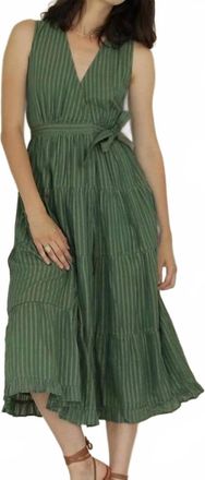 Karina Grimaldi Fannie Dress In Green