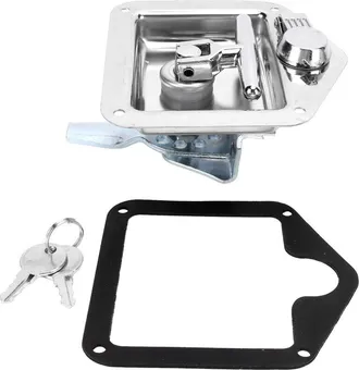 OEM Cerradura Para Caja De Herramientas De Acero Inoxidable Pulido, Pestillo Con Manija En T, Pestillo Plegable Para Puerta De Remolque Para Cami&oacute;n, Autoc